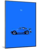 Porsche 911 Turbo Blue-Mark Rogan-Mounted Art Print