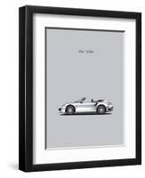 Porsche 911 Turbo Grey-Mark Rogan-Framed Art Print