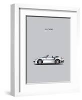 Porsche 911 Turbo Grey-Mark Rogan-Framed Art Print