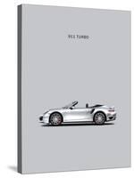 Porsche 911 Turbo Grey-Mark Rogan-Stretched Canvas