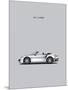 Porsche 911 Turbo Grey-Mark Rogan-Mounted Art Print