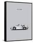 Porsche 911 Turbo Grey-Mark Rogan-Framed Stretched Canvas