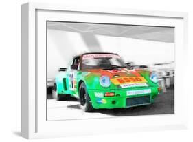 Porsche 911 Turbo Watercolor-NaxArt-Framed Art Print