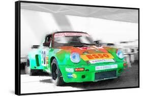 Porsche 911 Turbo Watercolor-NaxArt-Framed Stretched Canvas