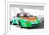 Porsche 911 Turbo Watercolor-NaxArt-Framed Premium Giclee Print