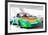 Porsche 911 Turbo Watercolor-NaxArt-Framed Premium Giclee Print