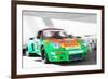 Porsche 911 Turbo Watercolor-NaxArt-Framed Art Print