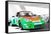 Porsche 911 Turbo Watercolor-NaxArt-Framed Stretched Canvas