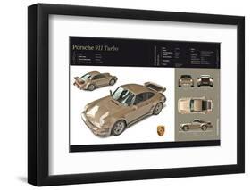 Porsche 911 Turbo.-null-Framed Photographic Print