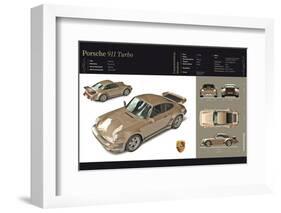 Porsche 911 Turbo.-null-Framed Photographic Print