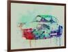 Porsche 911 Watercolor 2-NaxArt-Framed Art Print