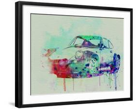 Porsche 911 Watercolor 2-NaxArt-Framed Art Print