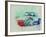 Porsche 911 Watercolor 2-NaxArt-Framed Art Print