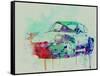 Porsche 911 Watercolor 2-NaxArt-Framed Stretched Canvas