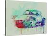 Porsche 911 Watercolor 2-NaxArt-Stretched Canvas