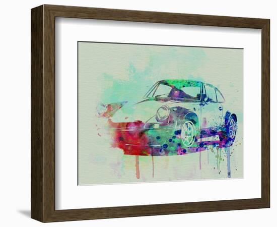 Porsche 911 Watercolor 2-NaxArt-Framed Art Print