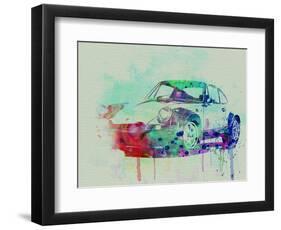 Porsche 911 Watercolor 2-NaxArt-Framed Art Print