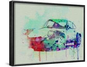 Porsche 911 Watercolor 2-NaxArt-Framed Art Print