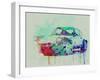 Porsche 911 Watercolor 2-NaxArt-Framed Art Print