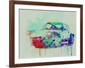 Porsche 911 Watercolor 2-NaxArt-Framed Art Print