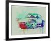 Porsche 911 Watercolor 2-NaxArt-Framed Art Print