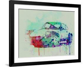 Porsche 911 Watercolor 2-NaxArt-Framed Art Print