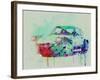 Porsche 911 Watercolor 2-NaxArt-Framed Art Print