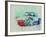 Porsche 911 Watercolor 2-NaxArt-Framed Art Print