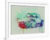 Porsche 911 Watercolor 2-NaxArt-Framed Art Print