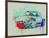 Porsche 911 Watercolor 2-NaxArt-Framed Art Print