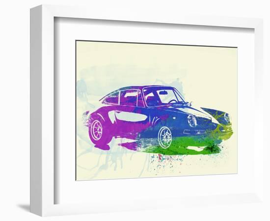 Porsche 911 Watercolor-NaxArt-Framed Art Print