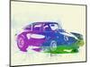 Porsche 911 Watercolor-NaxArt-Mounted Art Print