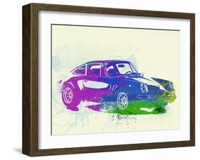 Porsche 911 Watercolor-NaxArt-Framed Art Print