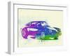 Porsche 911 Watercolor-NaxArt-Framed Art Print