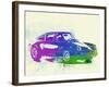 Porsche 911 Watercolor-NaxArt-Framed Art Print