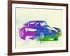 Porsche 911 Watercolor-NaxArt-Framed Art Print