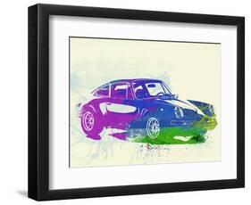 Porsche 911 Watercolor-NaxArt-Framed Art Print