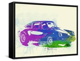 Porsche 911 Watercolor-NaxArt-Framed Stretched Canvas