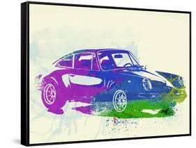 Porsche 911 Watercolor-NaxArt-Framed Stretched Canvas