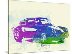 Porsche 911 Watercolor-NaxArt-Stretched Canvas