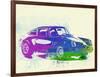 Porsche 911 Watercolor-NaxArt-Framed Art Print