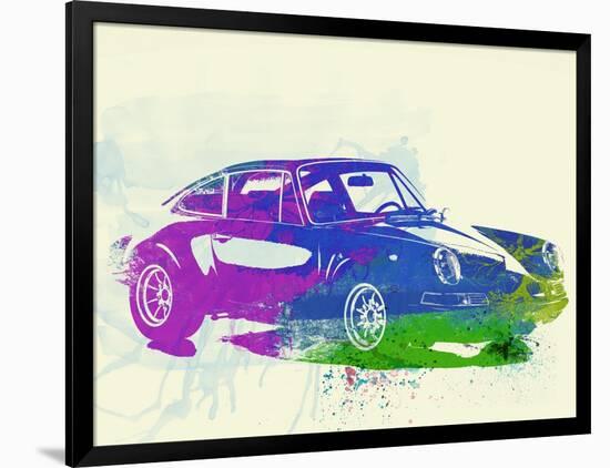 Porsche 911 Watercolor-NaxArt-Framed Art Print