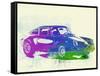Porsche 911 Watercolor-NaxArt-Framed Stretched Canvas