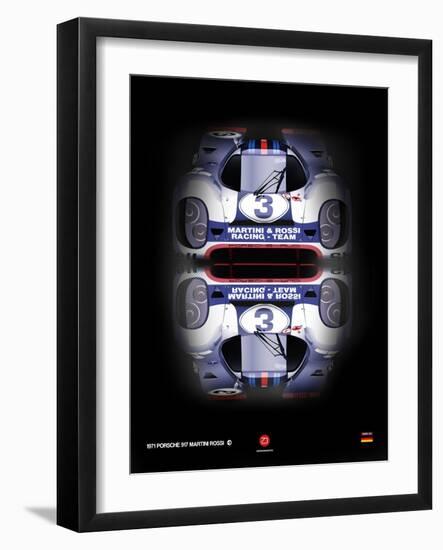 Porsche 917 Martini Rossi-NaxArt-Framed Art Print