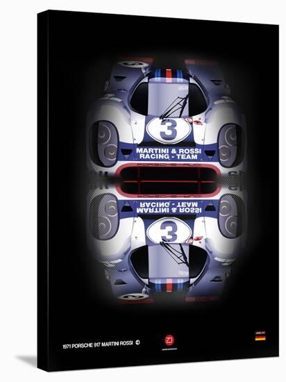 Porsche 917 Martini Rossi-NaxArt-Stretched Canvas