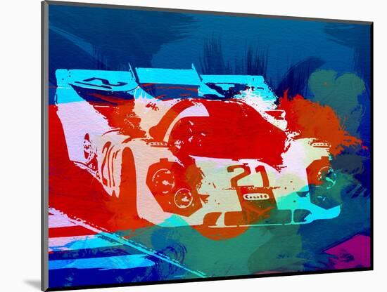 Porsche 917 Racing 1-NaxArt-Mounted Art Print