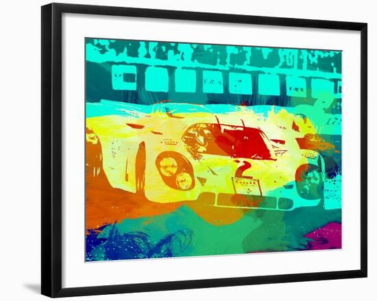 Porsche 917 Watercolor-NaxArt-Framed Art Print