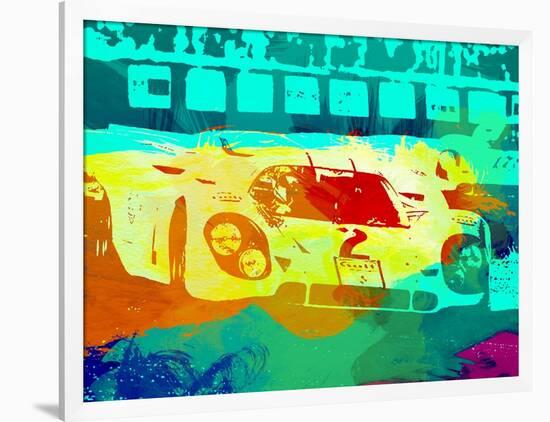 Porsche 917 Watercolor-NaxArt-Framed Art Print