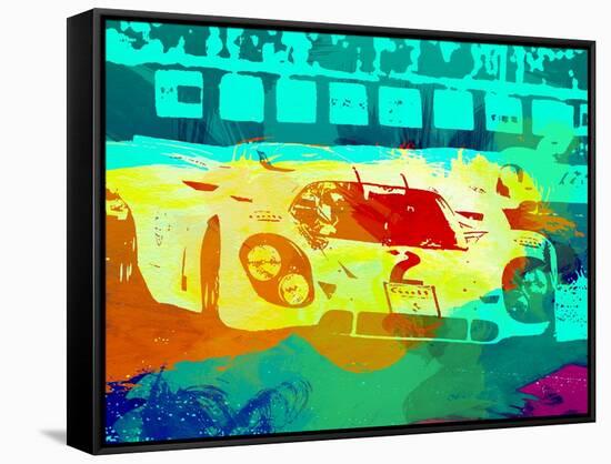 Porsche 917 Watercolor-NaxArt-Framed Stretched Canvas