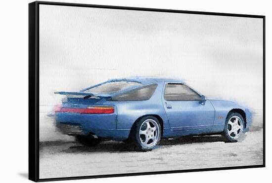 Porsche 928 Watercolor-NaxArt-Framed Stretched Canvas